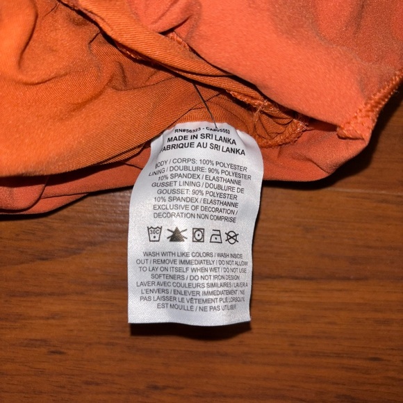 Nike Women's Vibrant Orange Athletic Shorts - Picture 9 of 9